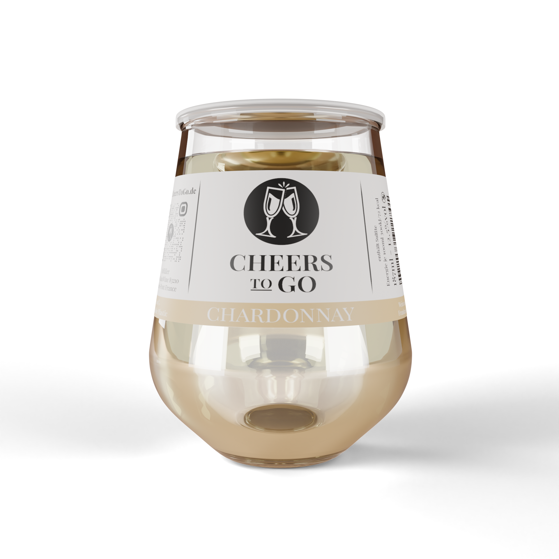 Cheers To Go Chardonnay Wein ohne Stiel