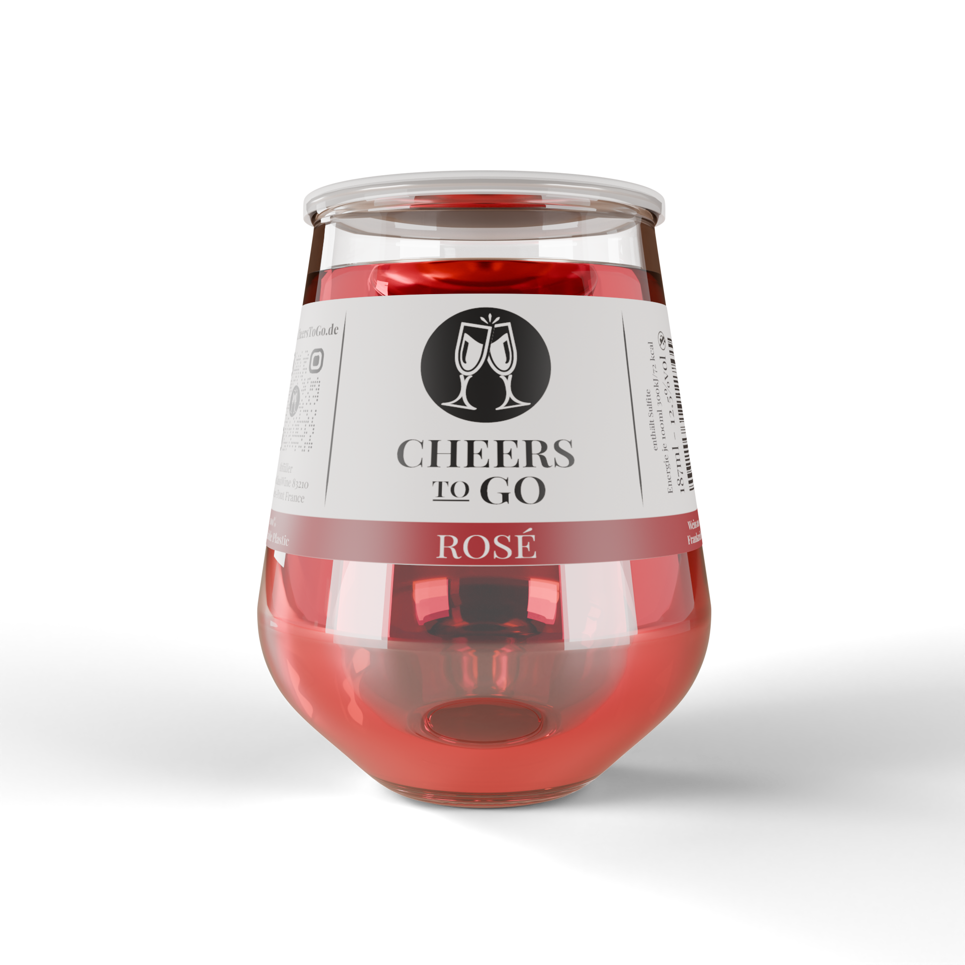 Cheers To Go Rose Wein ohne Stiel