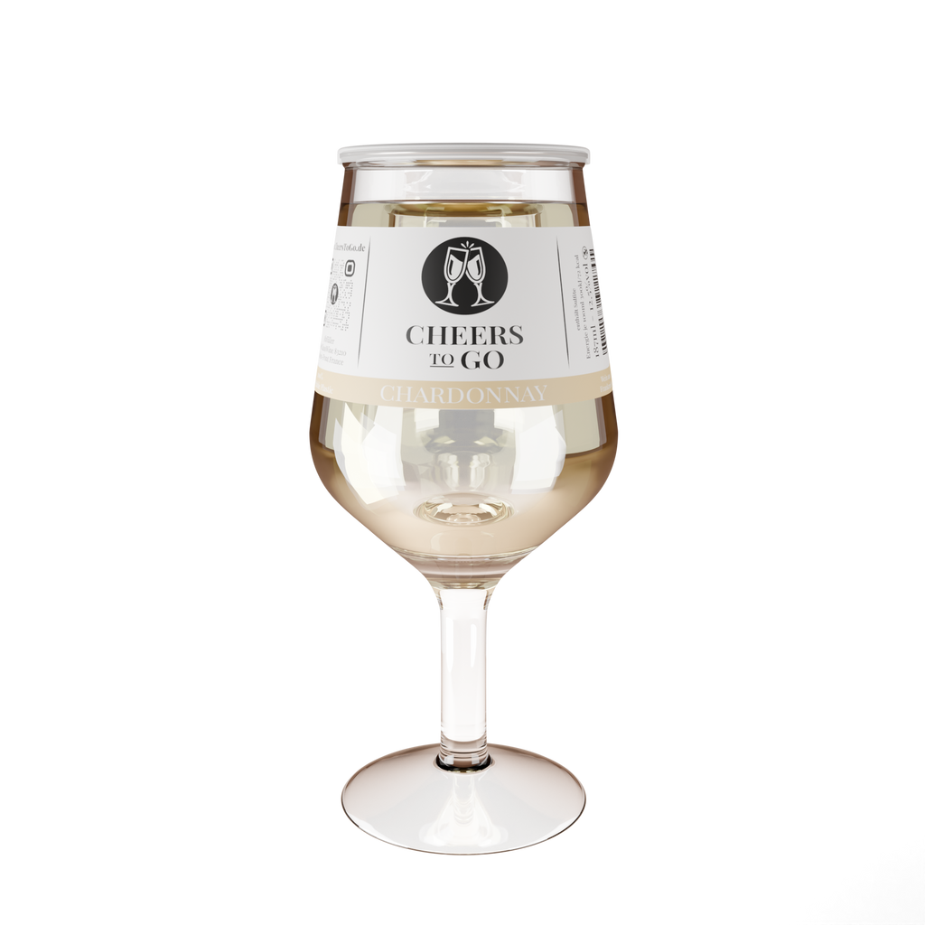 Cheers To Go Chardonnay Wein mit Stiel