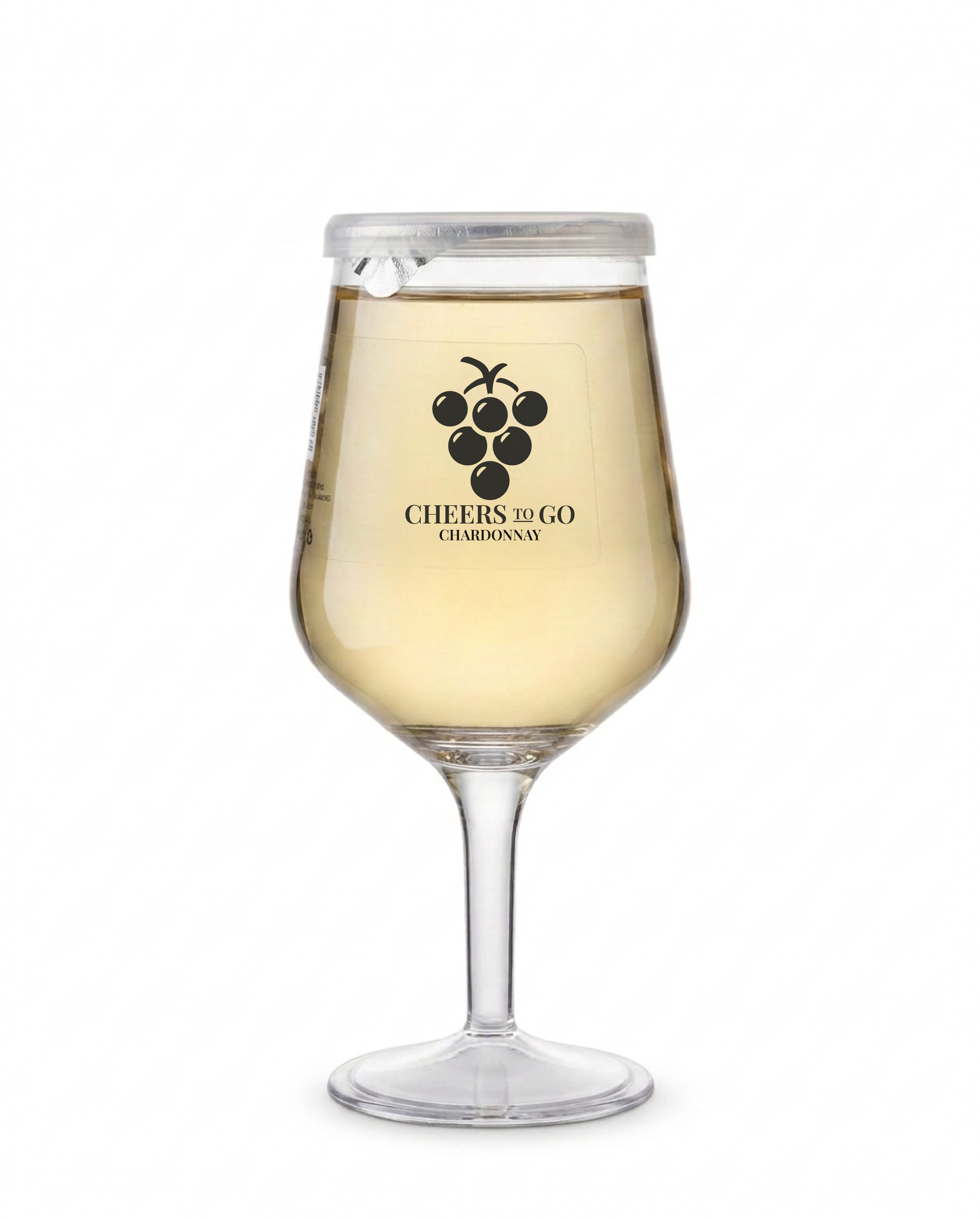Cheers To Go Chardonnay Trocken im Weinglas – servierfertiger Weißwein für unterwegs im praktischen To-Go-Format.