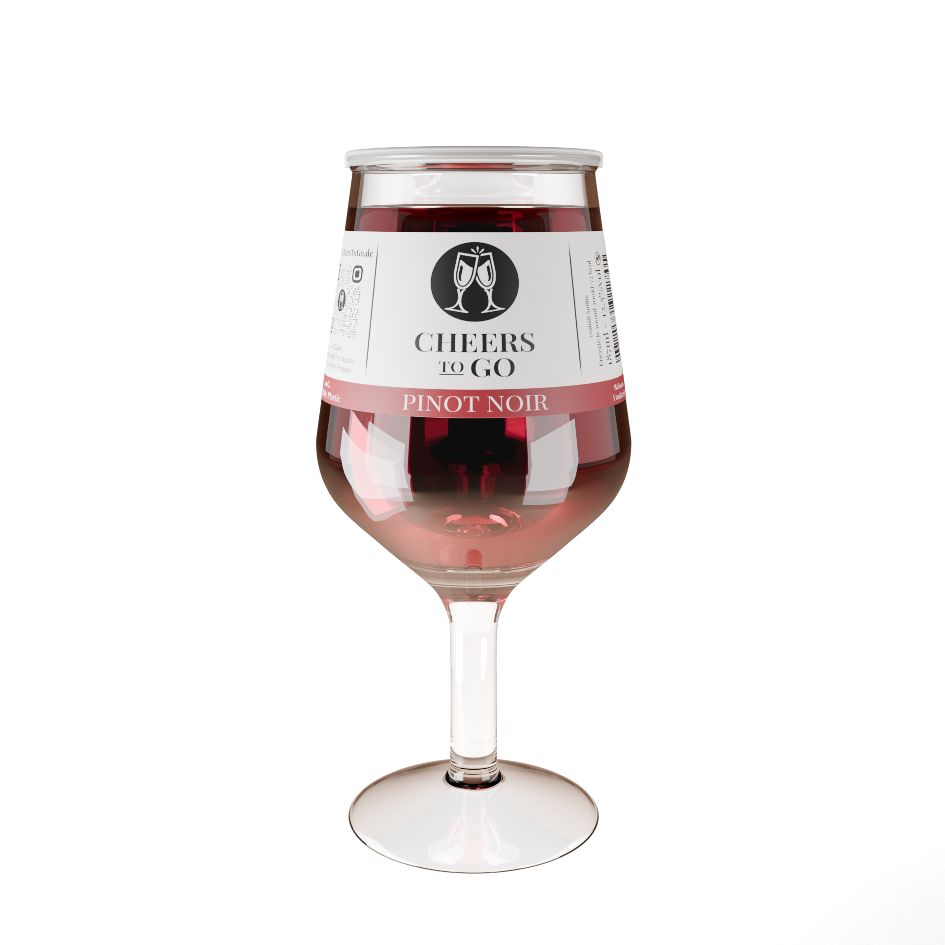 Cheers To Go Pinot Noir Wein mit Stiel