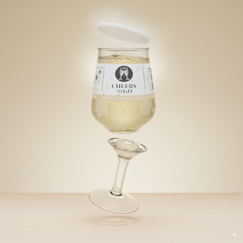 Cheers To Go sweet Chardonnay Wein explosion